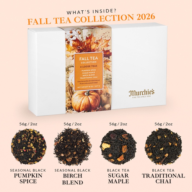 Visual of each tea inside the 2025 Fall Tea Collection