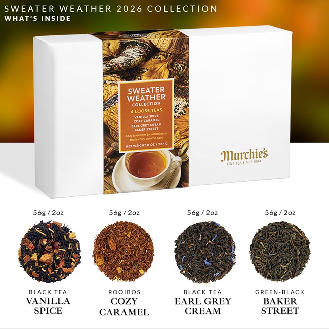 What's inside the Sweater Weather Collection? 4 new loose teas for this 2025 release!