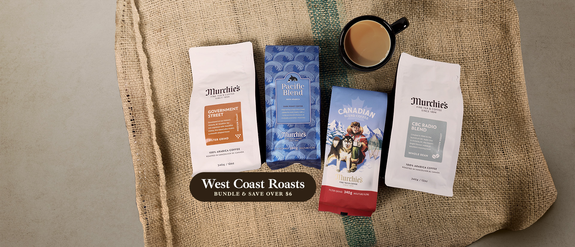 Murchie's west coast roasts - bundle and save!